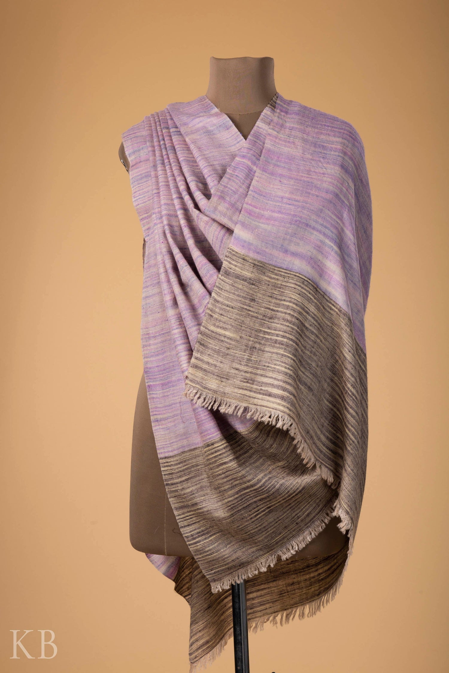 Multicolored Ikkat Designed Pashmina Shawl - Kashmir Box