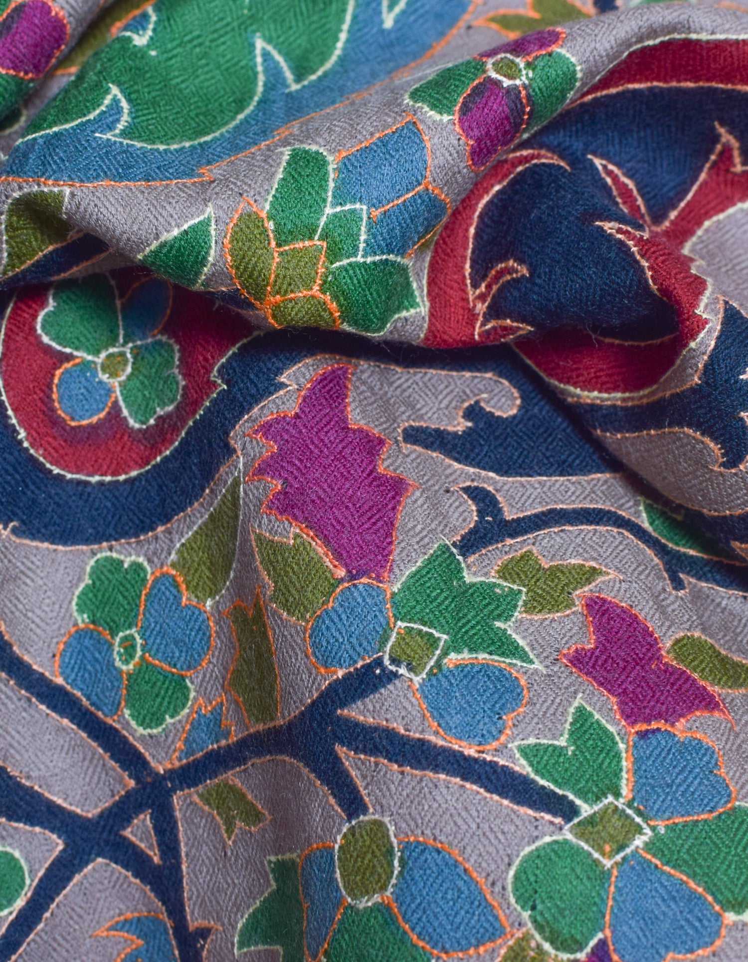 Multicolour Kani Pattern Handwoven Detailed Embroidery Cashmere Pashmina Shawl