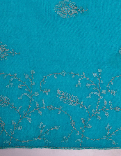 Sky Diamond Handwoven Bouquet Embroidered Cashmere Pashmina Shawl - Kashmir Box
