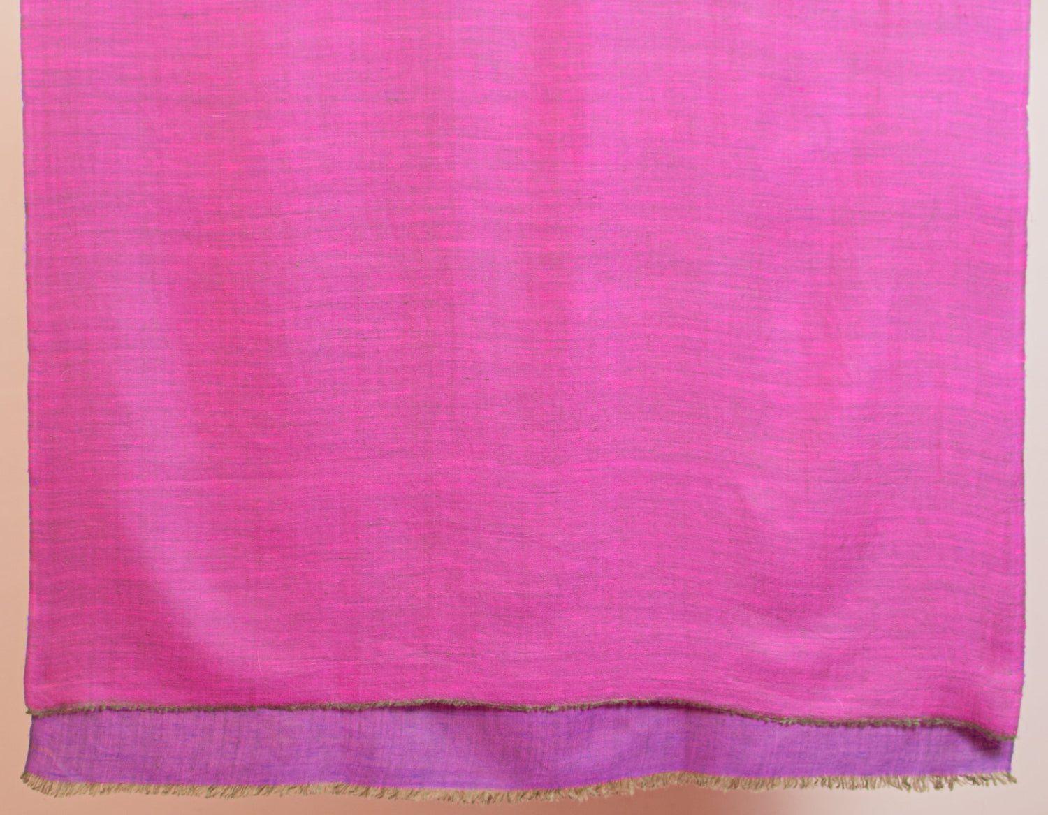 Purple Pink Handwoven Reversible Cashmere Pashmina Shawl