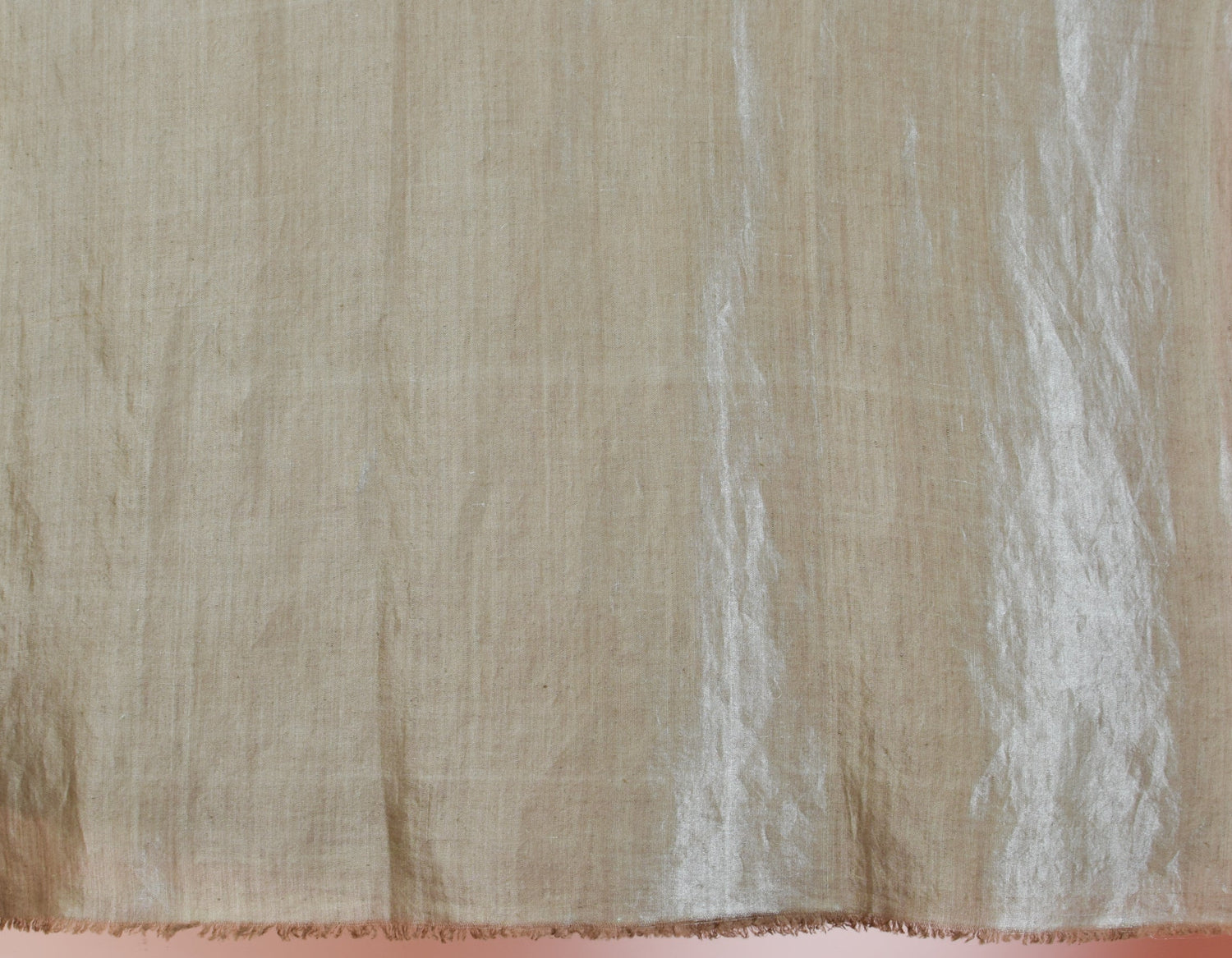 Hazel Silver Zari Handwoven Reversible Cashmere Pashmina Shawl - Kashmir Box