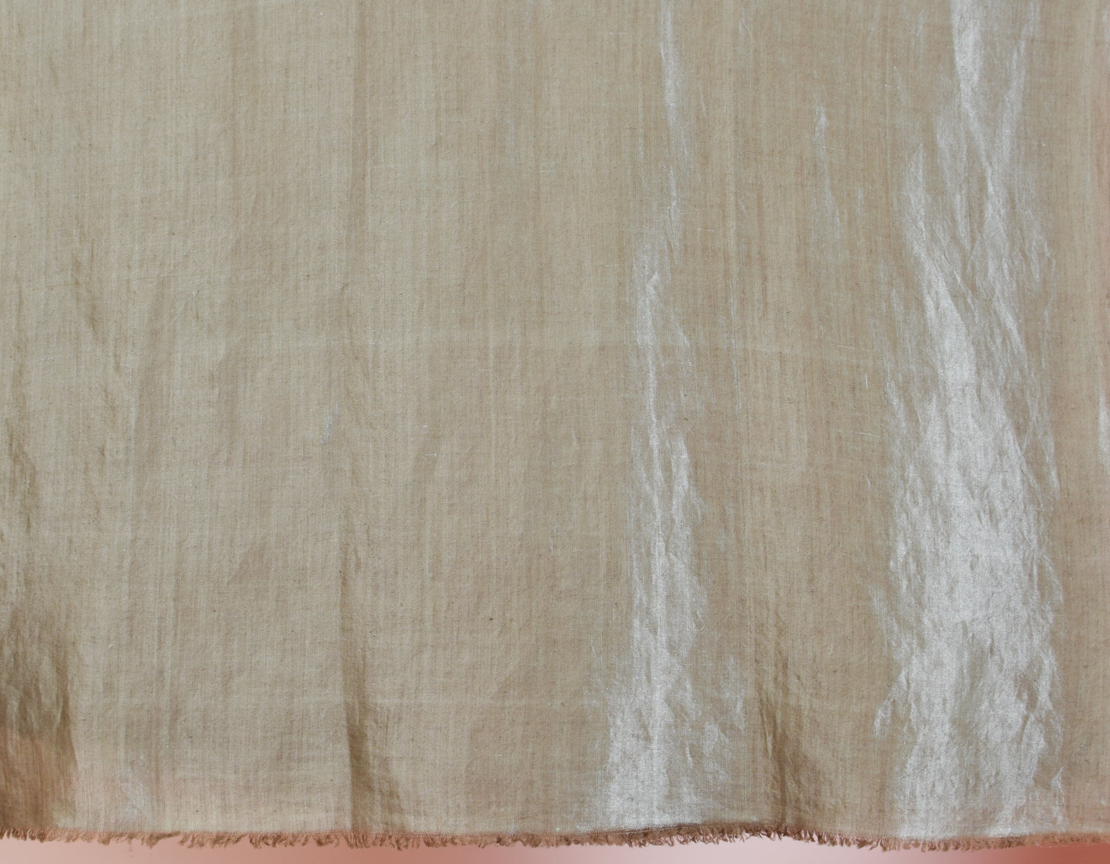 Hazel Silver Zari Handwoven Reversible Cashmere Pashmina Shawl - Kashmir Box
