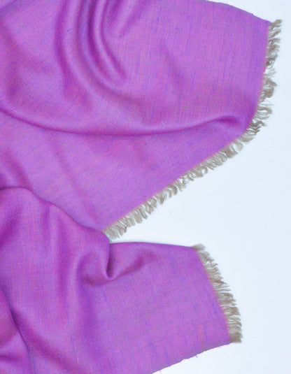 Purple Pink Handwoven Reversible Cashmere Pashmina Shawl