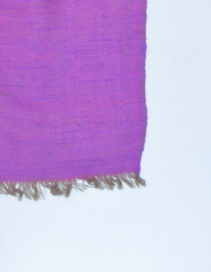 Purple Pink Handwoven Reversible Cashmere Pashmina Shawl