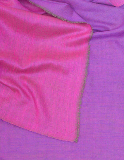 Purple Pink Handwoven Reversible Cashmere Pashmina Shawl