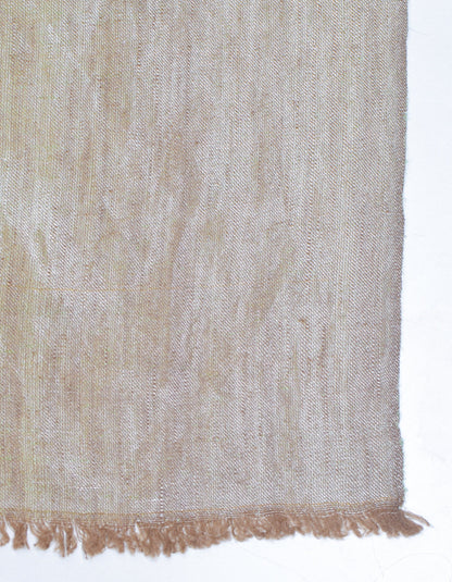 Hazel Silver Zari Handwoven Reversible Cashmere Pashmina Shawl - Kashmir Box