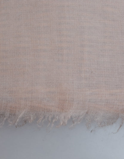 Pastel Grey Handwoven Sozni Embroidered Men’s Cashmere Pashmina Shawl