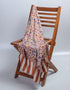 Rust Rose Handwoven Kani Pattern Embroidered Cashmere Pashmina Stole - Kashmir Box