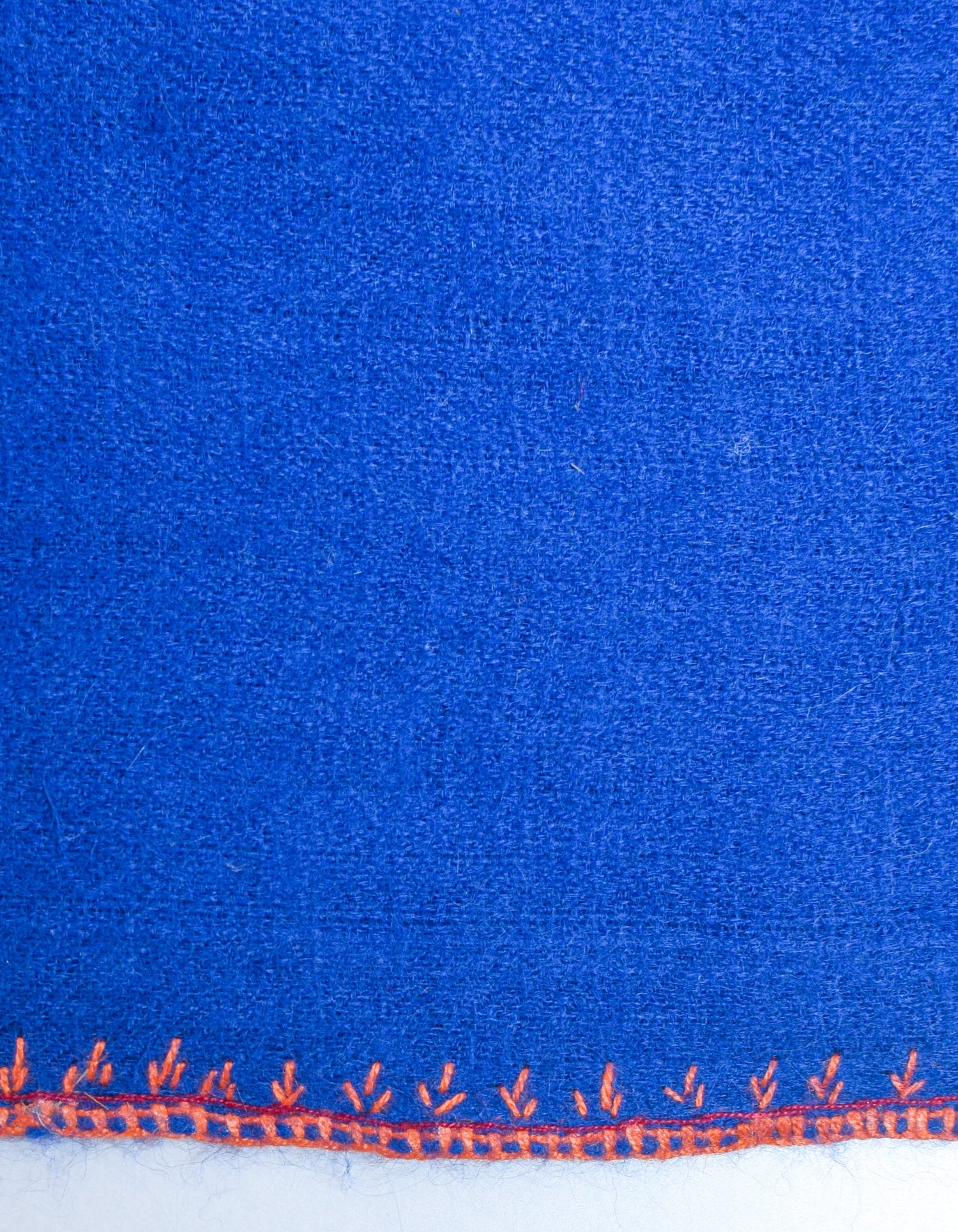Royal Blue Handwoven Palla Embroidered Cashmere Pashmina Shawl - Kashmir Box