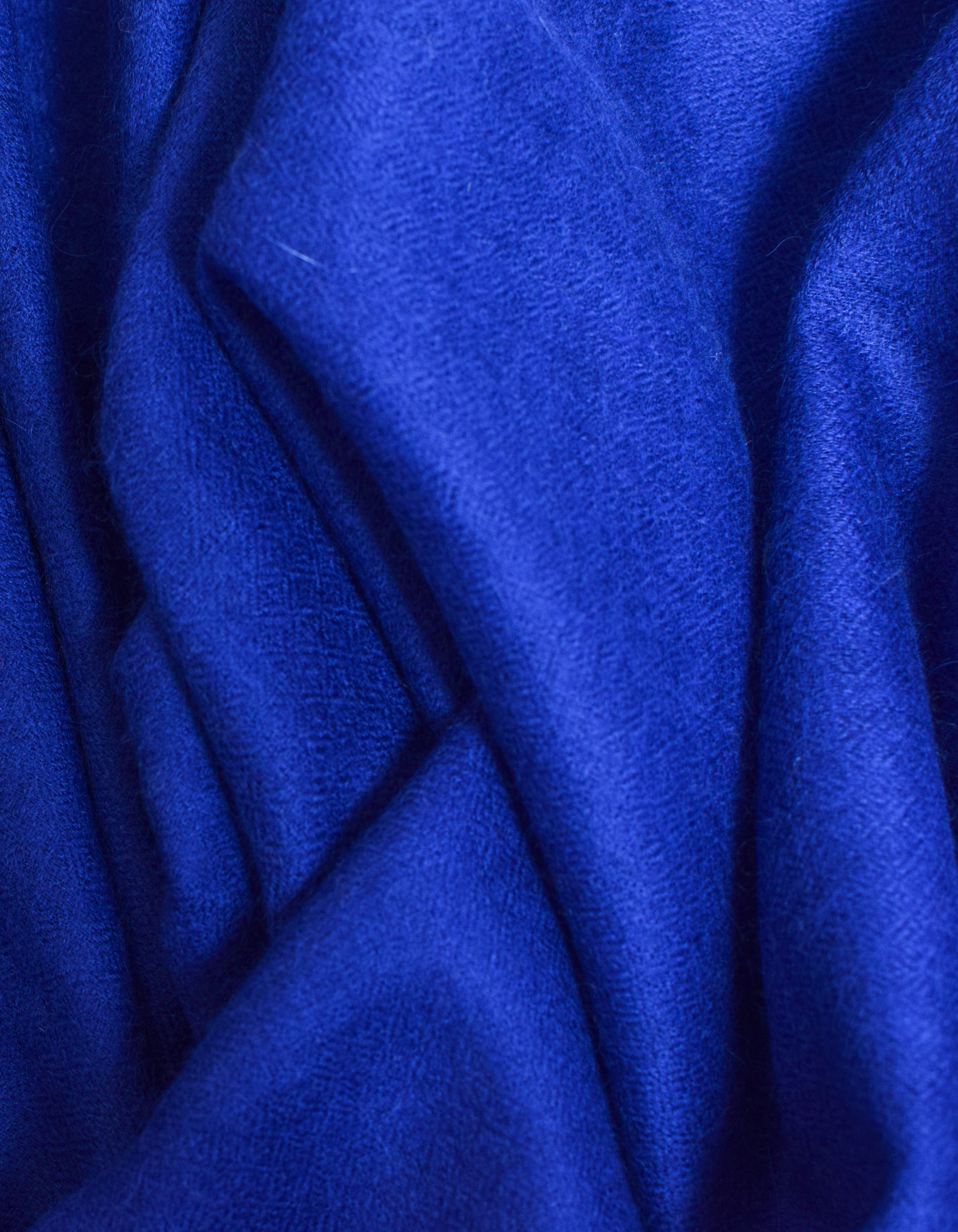 Royal Blue Handwoven Palla Embroidered Cashmere Pashmina Shawl - Kashmir Box