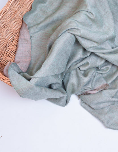 Peachy Mint Handwoven Reversible Cashmere Pashmina Shawl - Kashmir Box