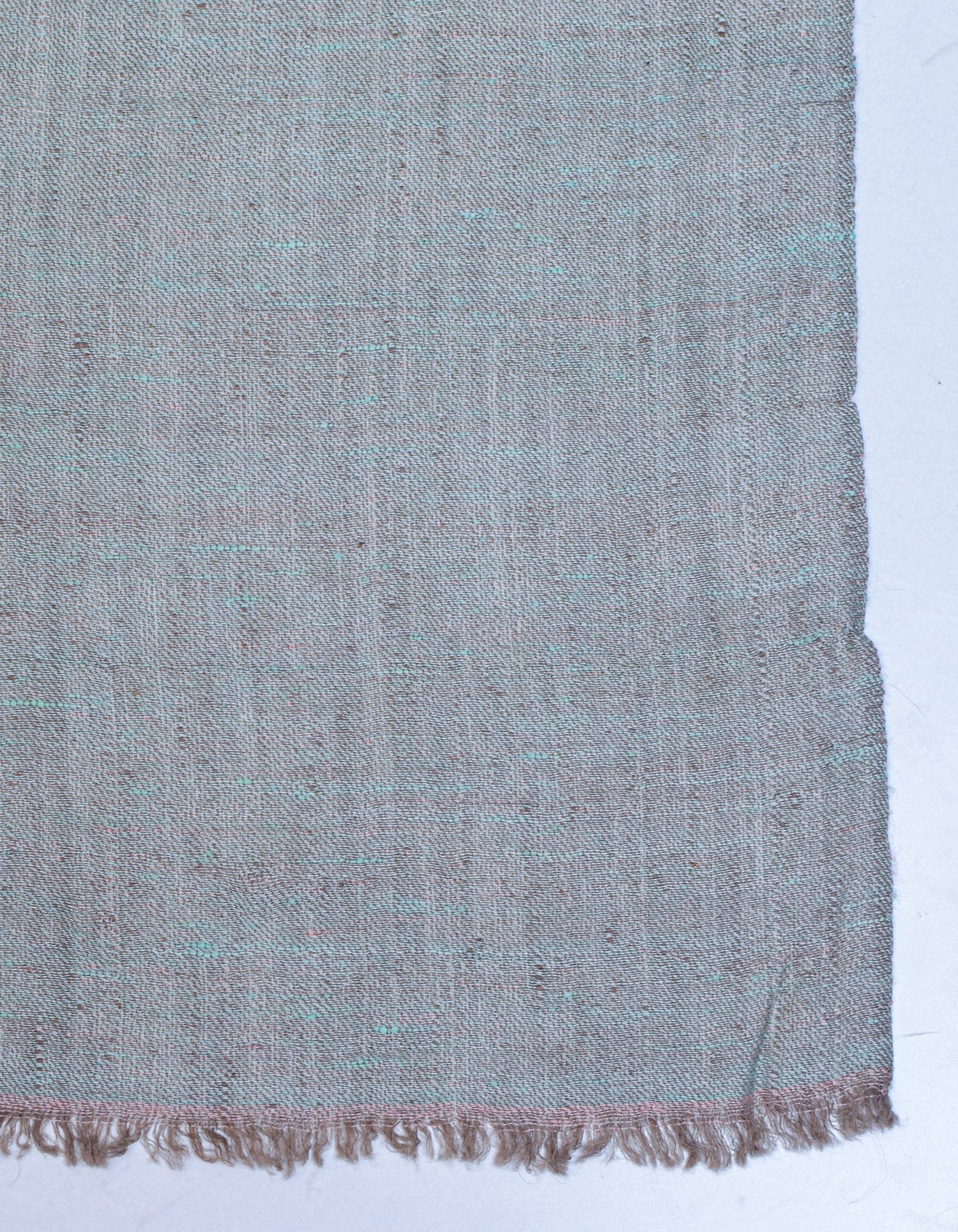 Peachy Mint Handwoven Reversible Cashmere Pashmina Shawl