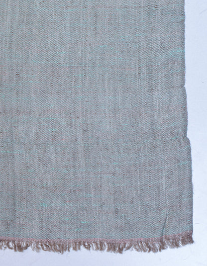 Rose Pink Silver Zari Handwoven Reversible Cashmere Pashmina Shawl - Kashmir Box