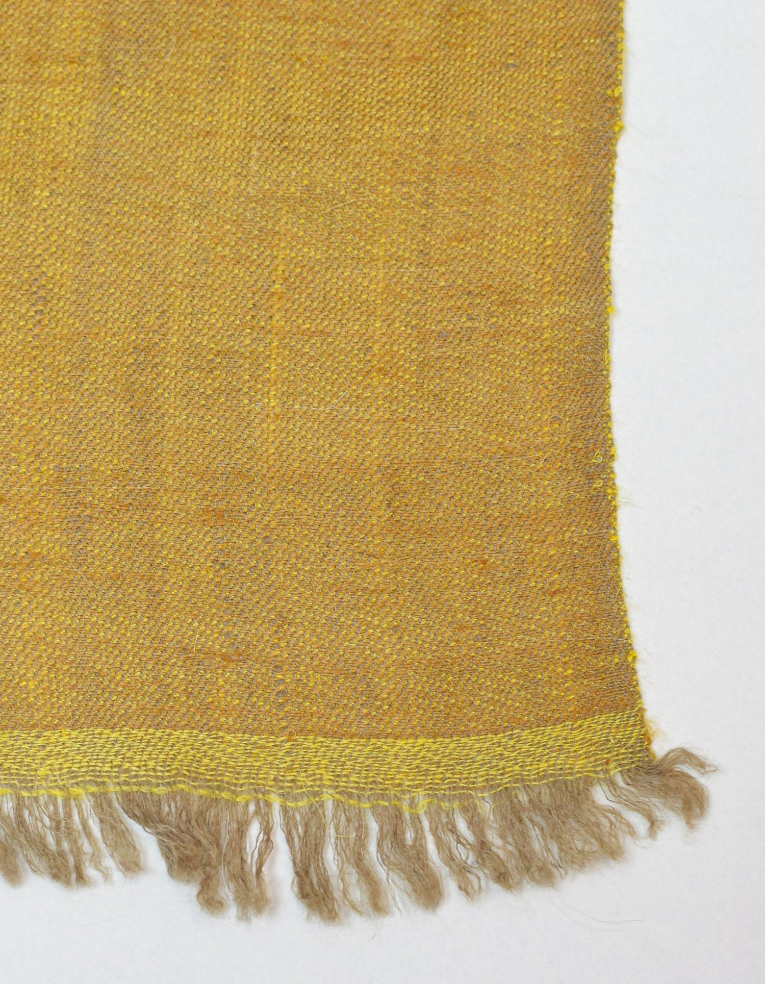 Crayon Gold Handwoven Reversible Cashmere Pashmina Shawl - Kashmir Box