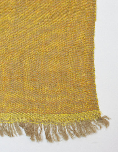 Crayon Gold Handwoven Reversible Cashmere Pashmina Shawl