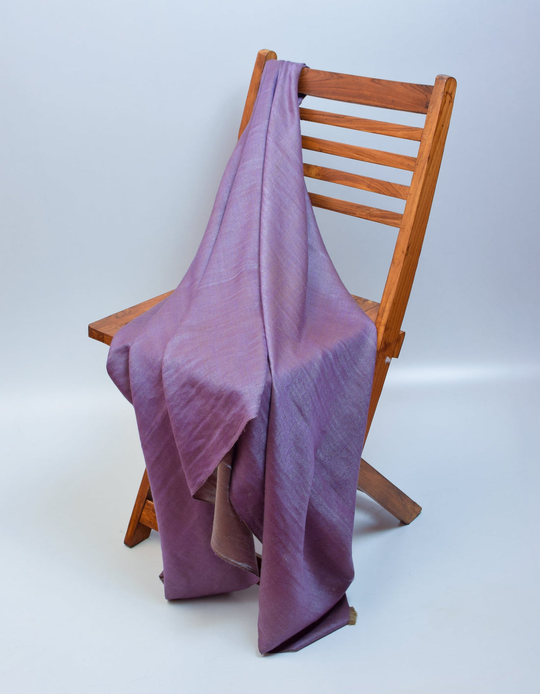 Saffron Silver Zari Handwoven Reversible Cashmere Pashmina Shawl