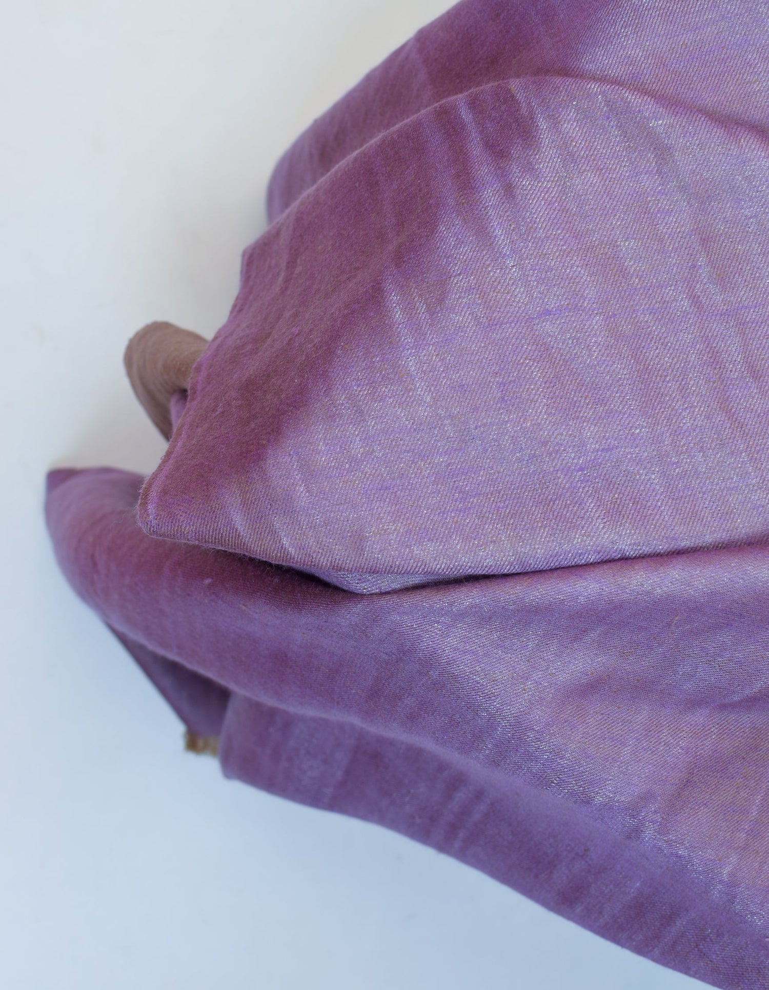 Saffron Silver Zari Handwoven Reversible Cashmere Pashmina Shawl - Kashmir Box