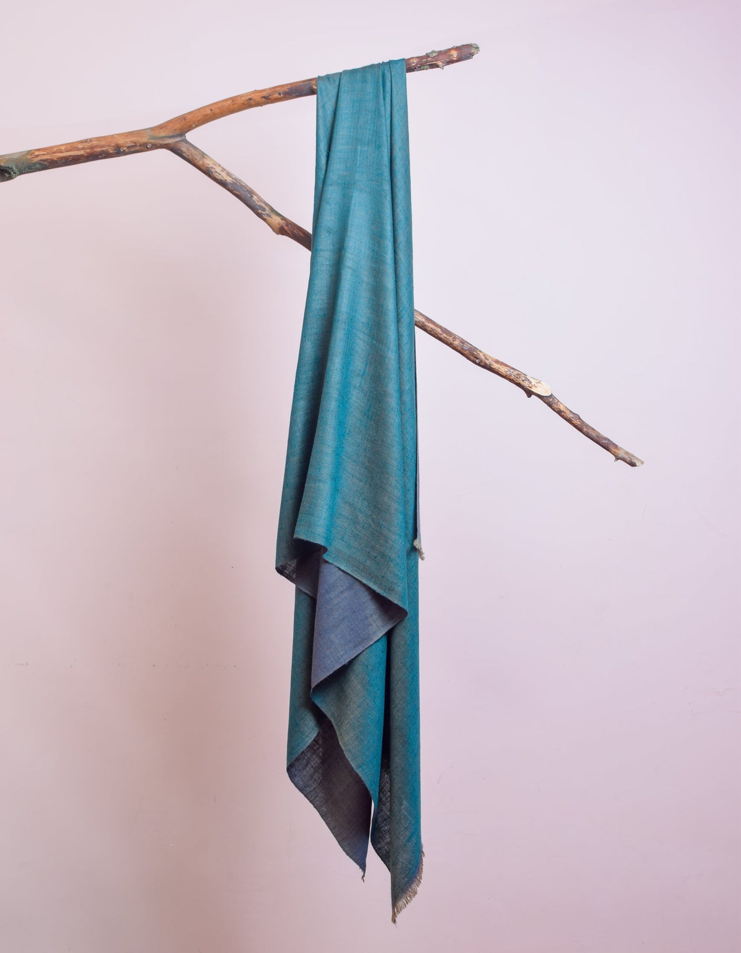 Moss Purple Handwoven Reversible Cashmere Pashmina Shawl - Kashmir Box