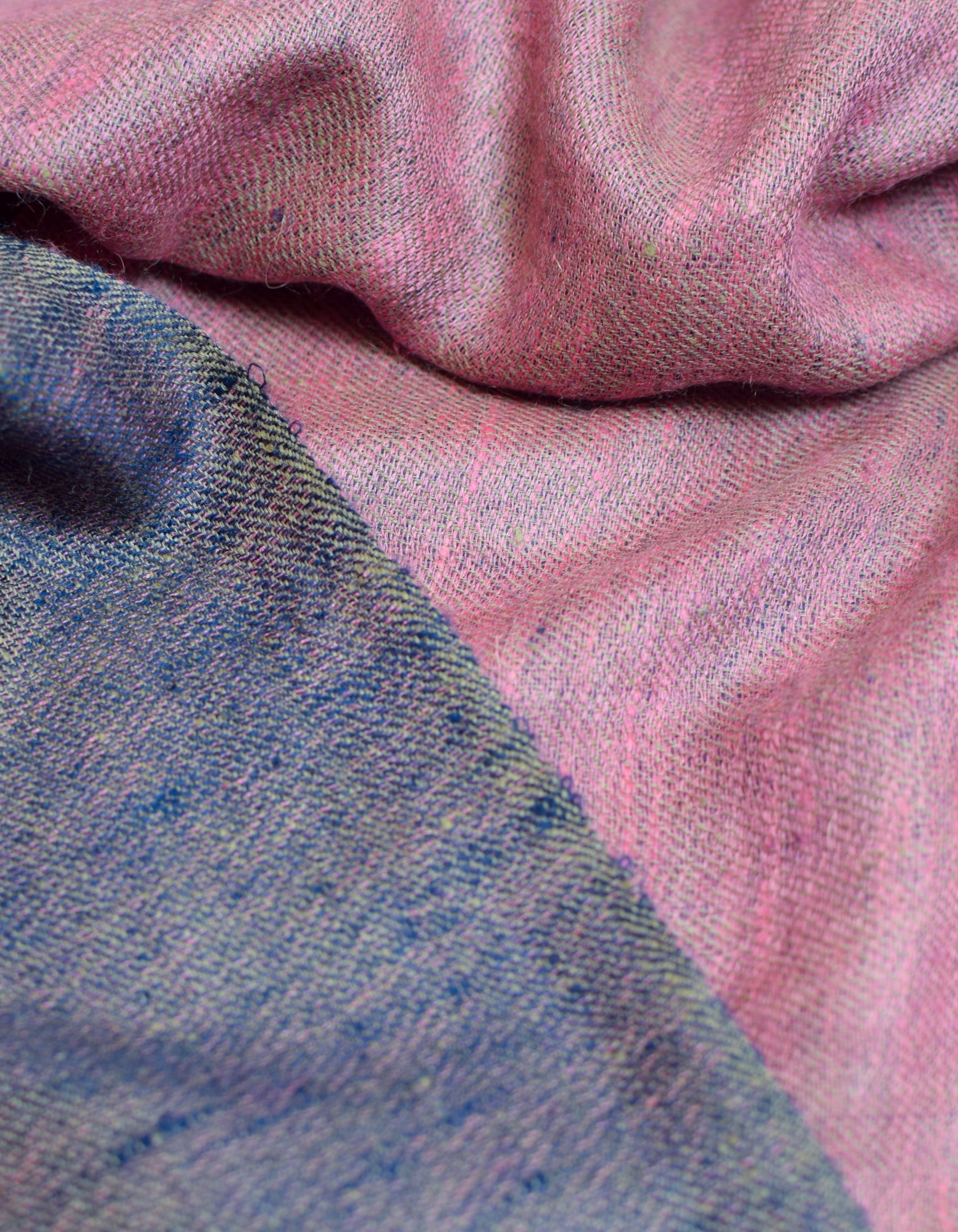 Orchid Blue Handwoven Reversible Cashmere Pashmina Shawl - Kashmir Box