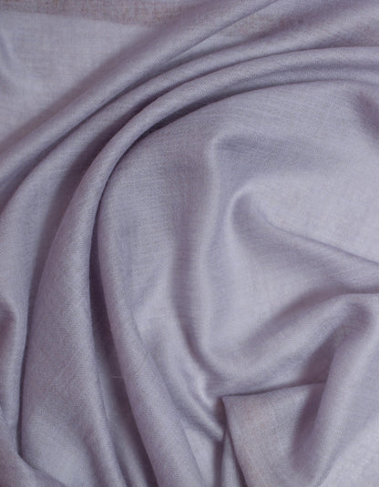 Cool Grey Handwoven Sozni Border Embroidered Cashmere Pashmina Shawl - Kashmir Box