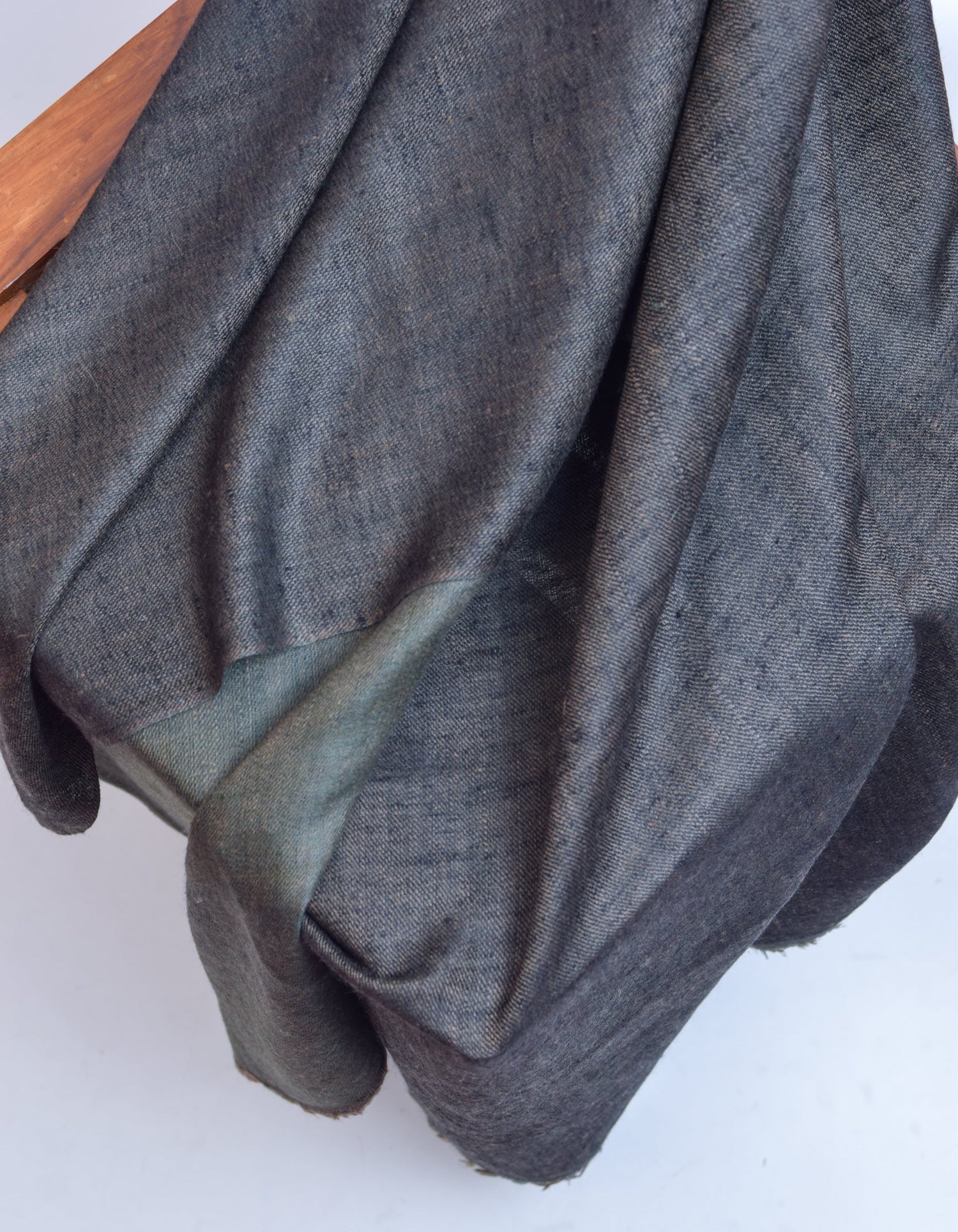 Black Olive Handwoven Reversible Cashmere Pashmina Shawl