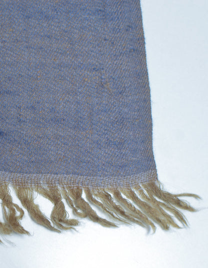 Dual Grey Handwoven Reversible Cashmere Pashmina Shawl - Kashmir Box