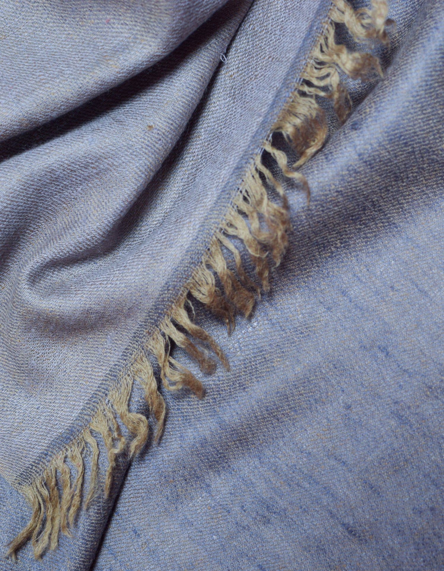 Dual Grey Handwoven Reversible Cashmere Pashmina Shawl - Kashmir Box