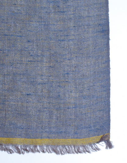 Citron Slate Handwoven Reversible Cashmere Pashmina Stole