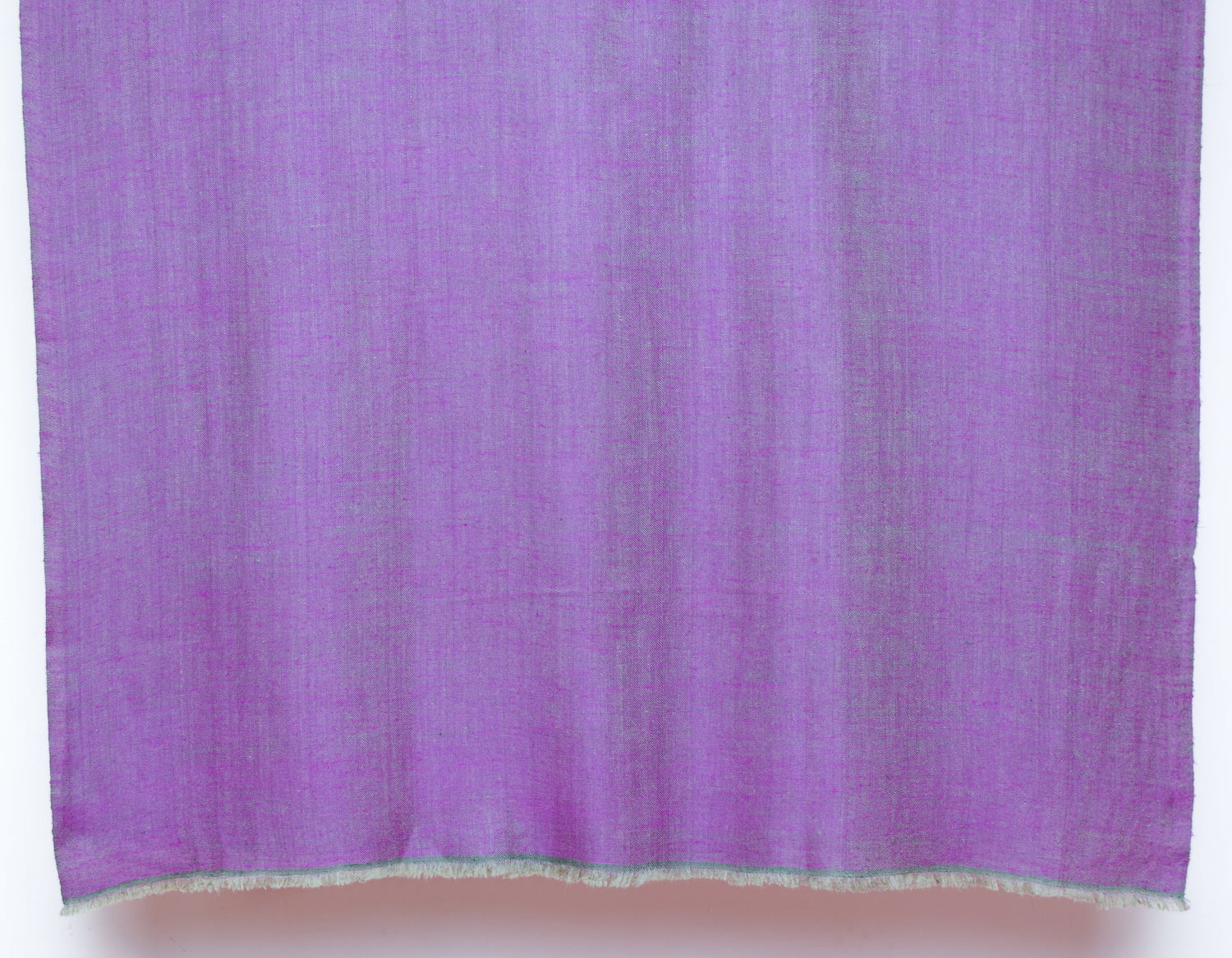 Khaki Saffron Handwoven Reversible Cashmere Pashmina Shawl - Kashmir Box