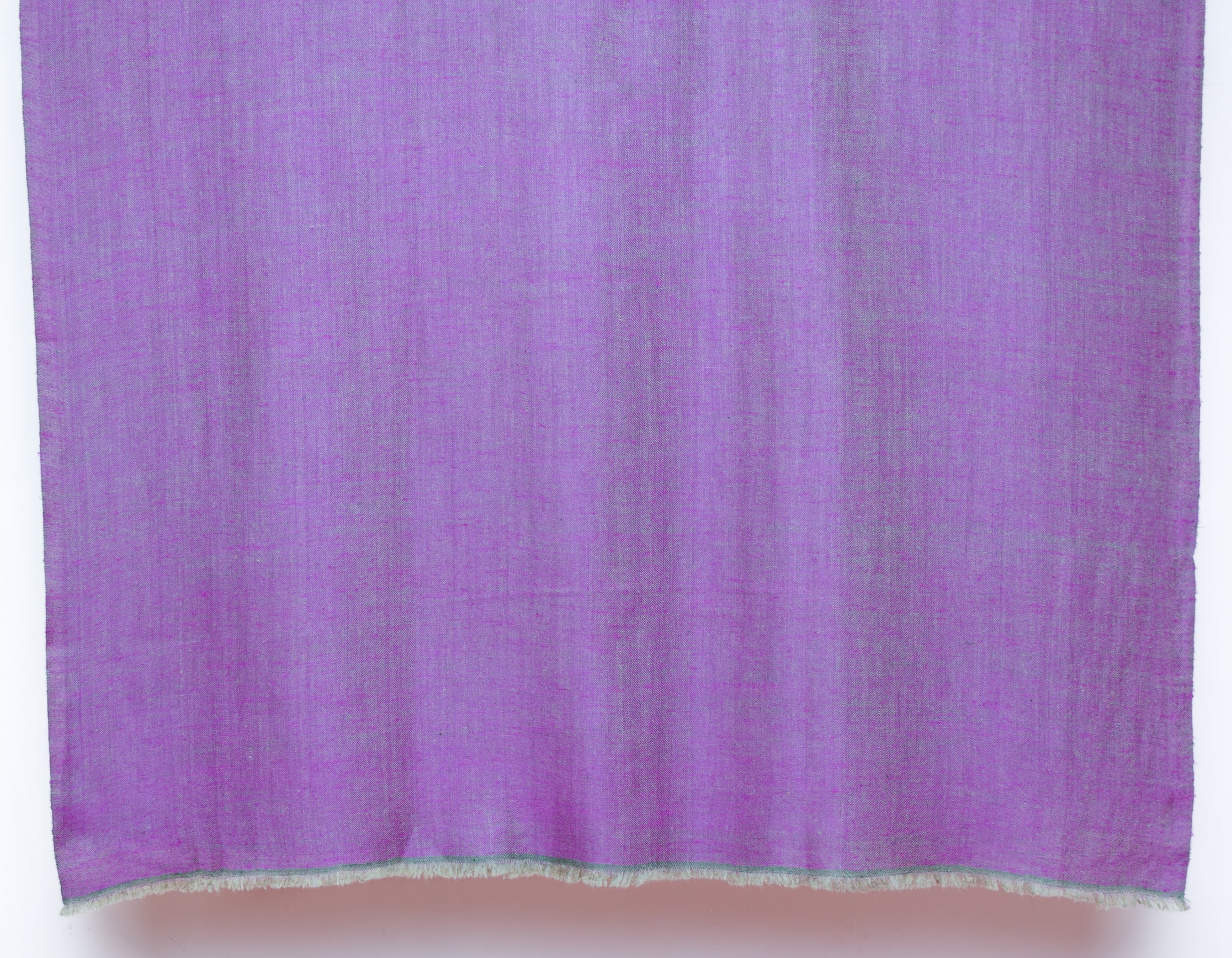 Khaki Saffron Handwoven Reversible Cashmere Pashmina Shawl - Kashmir Box