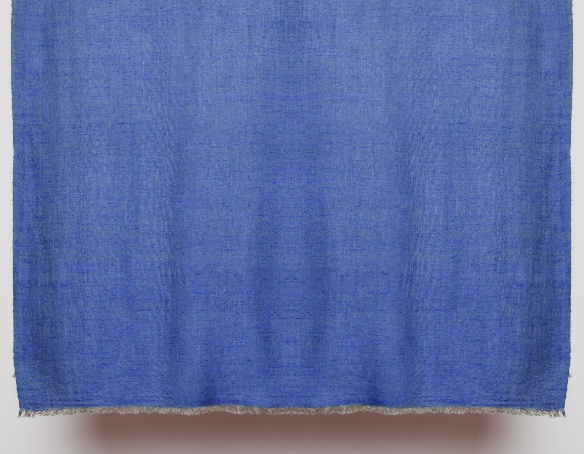 Dual Blue Handwoven Reversible Cashmere Pashmina Shawl