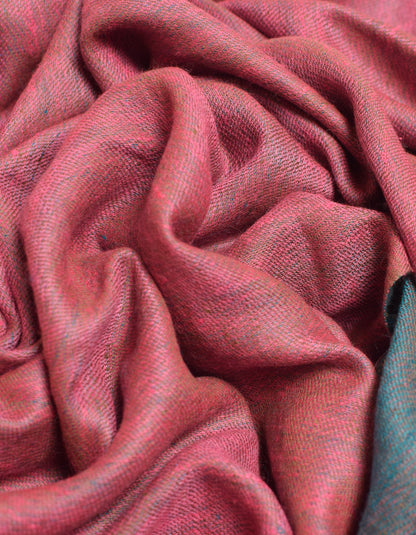 Eastern Pink Handwoven Reversible Cashmere Pashmina Shawl - Kashmir Box