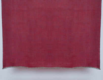 Deep Navy Burgundy Handwoven Reversible Cashmere Pashmina Stole