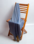 Kashmir-Blue Mustard Handwoven Reversible Cashmere Pashmina Shawl - Kashmir Box