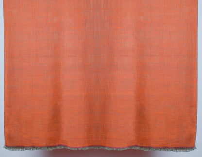 Persian Apricot Handwoven Reversible Cashmere Pashmina Shawl - Kashmir Box