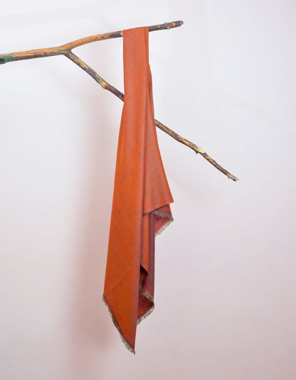 Persian Apricot Handwoven Reversible Cashmere Pashmina Shawl - Kashmir Box