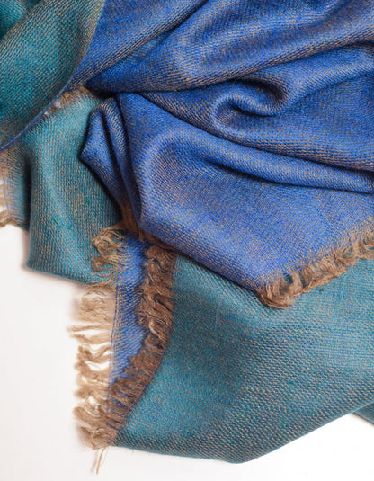 Sea Grape Handwoven Reversible Cashmere Pashmina Stole