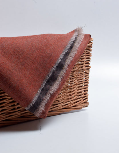 Redwood Brown Handwoven Sozni Embroidered Cashmere Pashmina Shawl - Kashmir Box