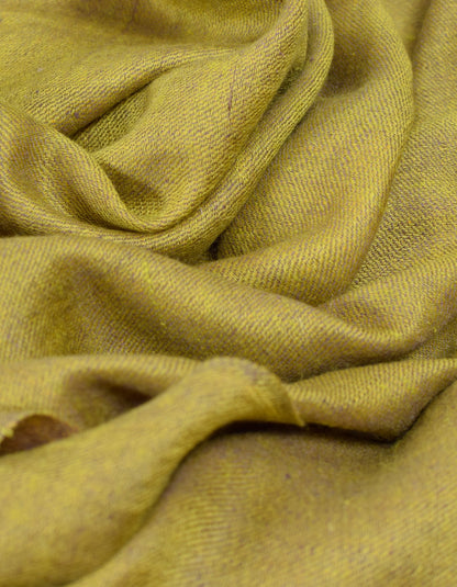 Ginger Yellow Handwoven Reversible Cashmere Pashmina Stole - Kashmir Box