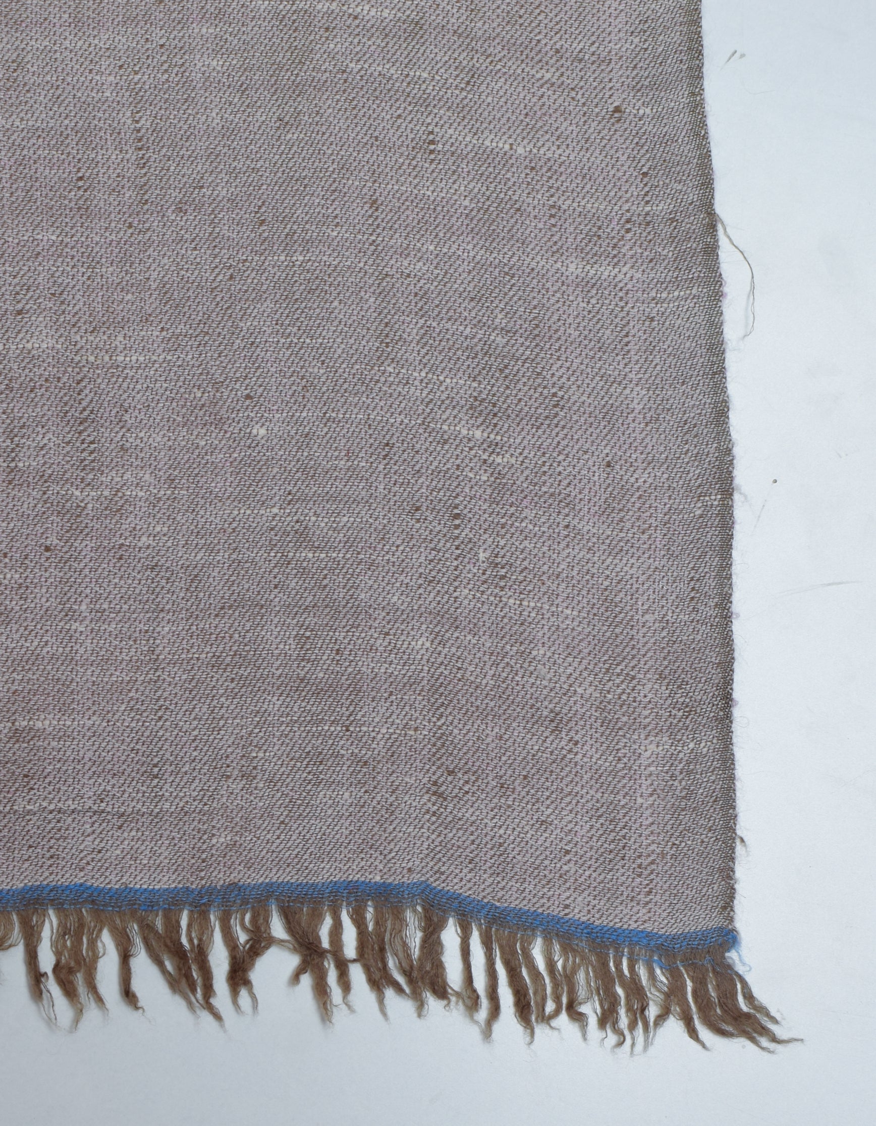 Rose Grey Handwoven Reversible Cashmere Pashmina Shawl