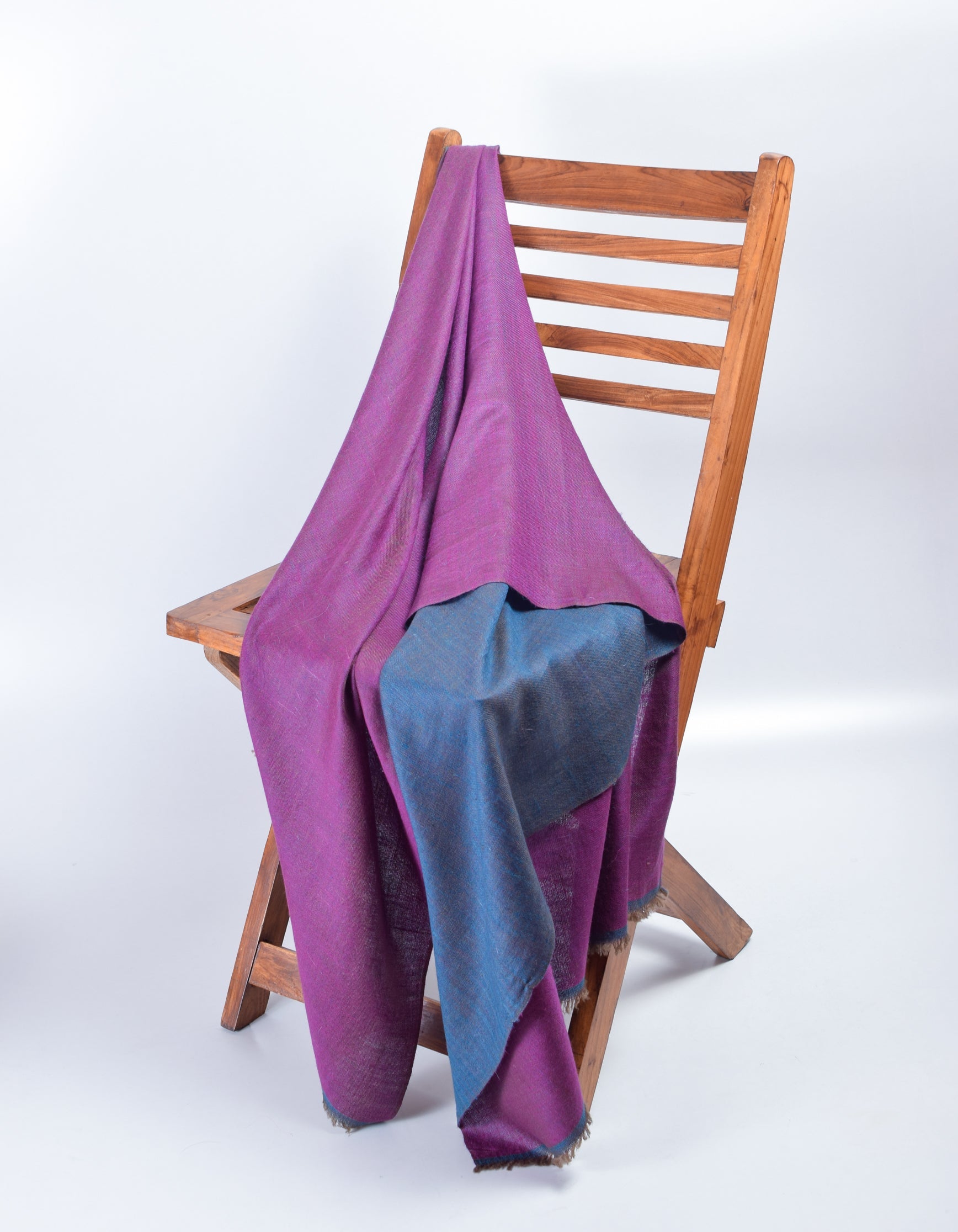 Grape Jay Handwoven Reversible Cashmere Pashmina Stole