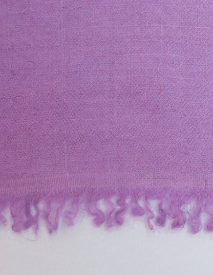 Lavender Handmade Sozni Certified Jaali  Embroidered Cashmere Pashmina Stole