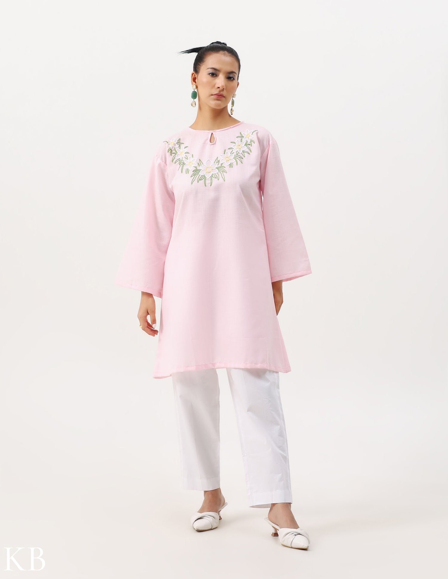 Boxy Tunic Peachy pink - Kashmir Box