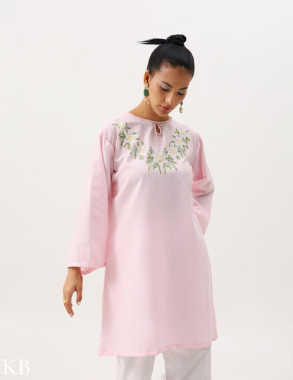 Boxy Tunic Peachy pink - Kashmir Box