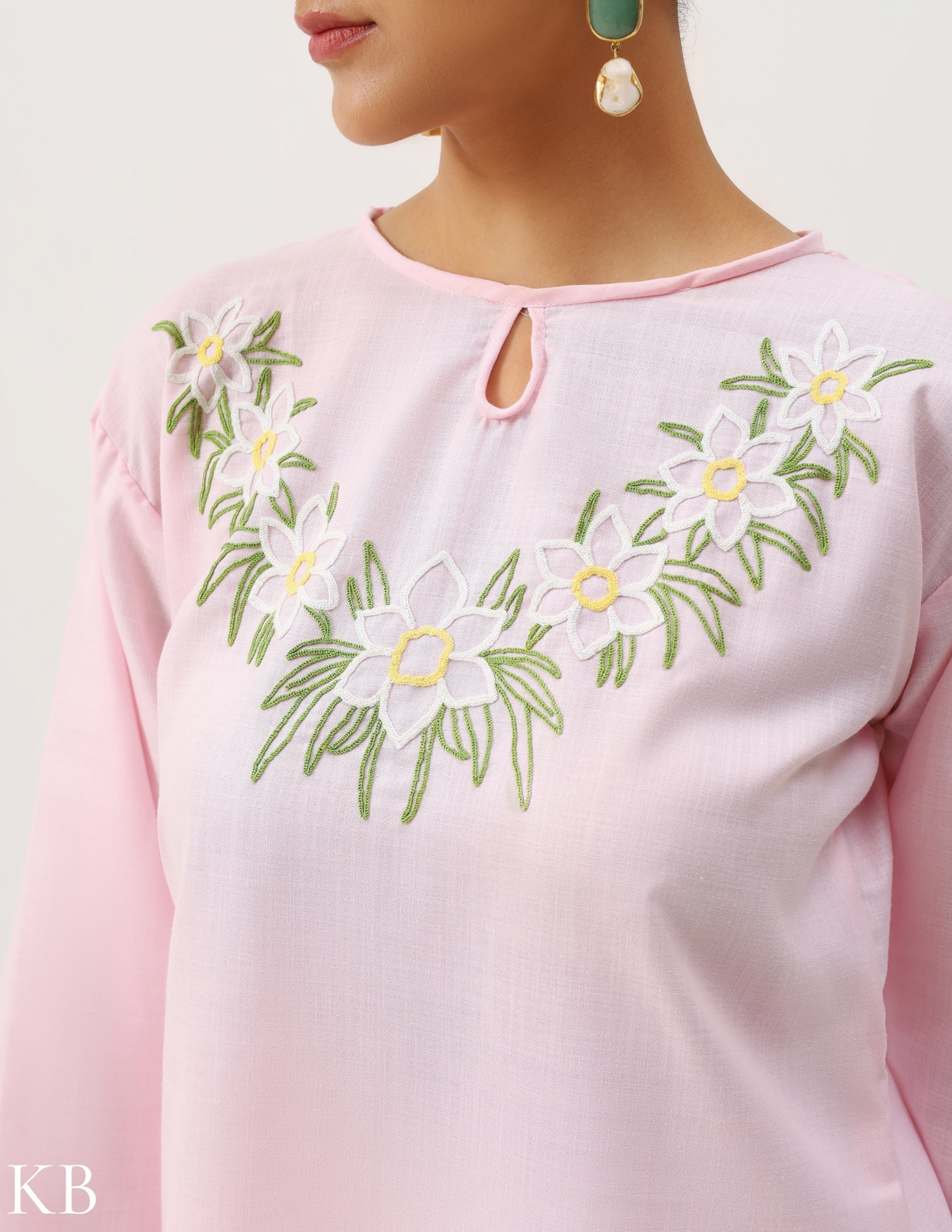 Boxy Tunic Peachy pink - Kashmir Box