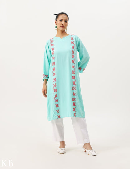 Panelled Kurta Set - Kashmir Box