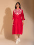 Nilofer Neck Aari Embroidered Kurti - Kashmir Box
