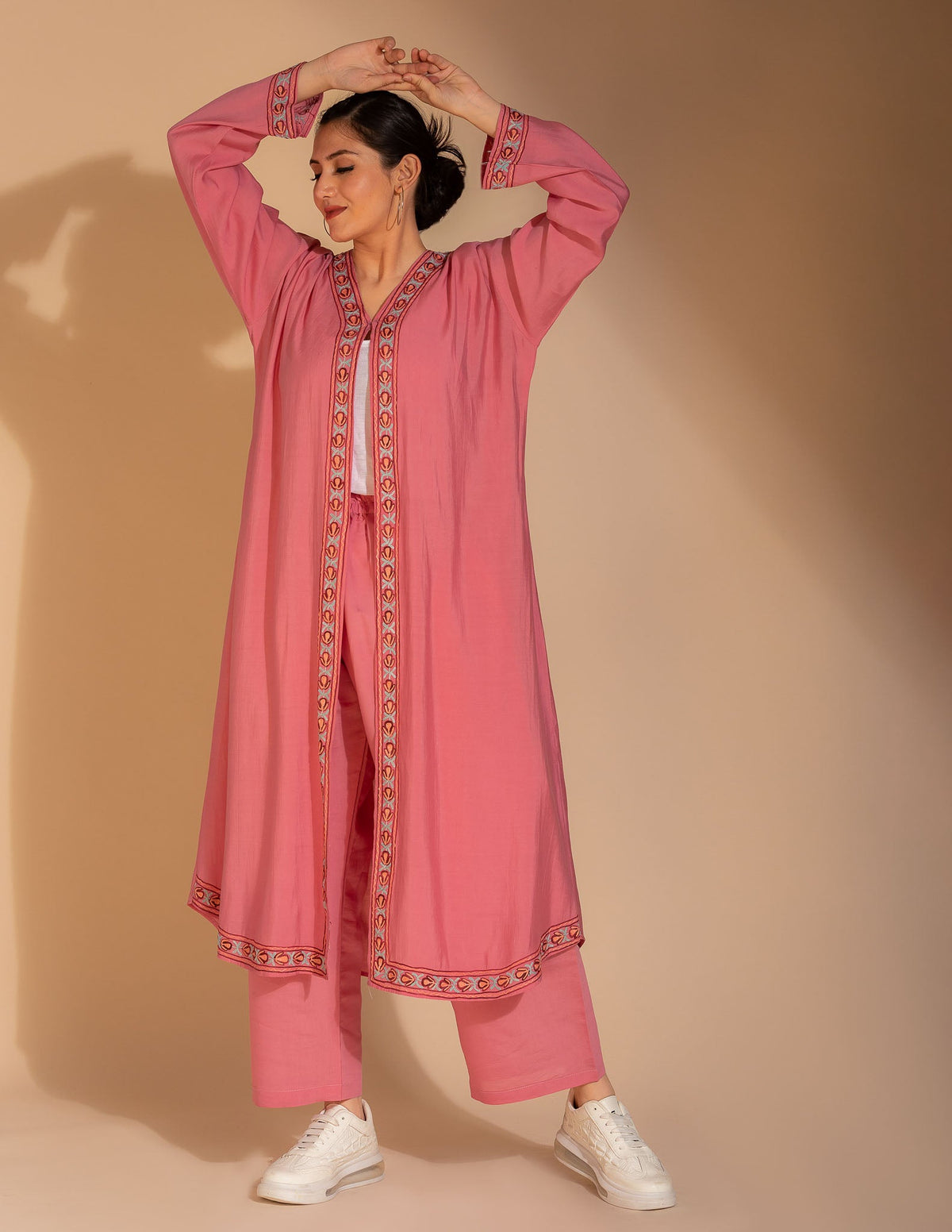 Riwayat Aari Embroidered Shrug Cordset - Kashmir Box