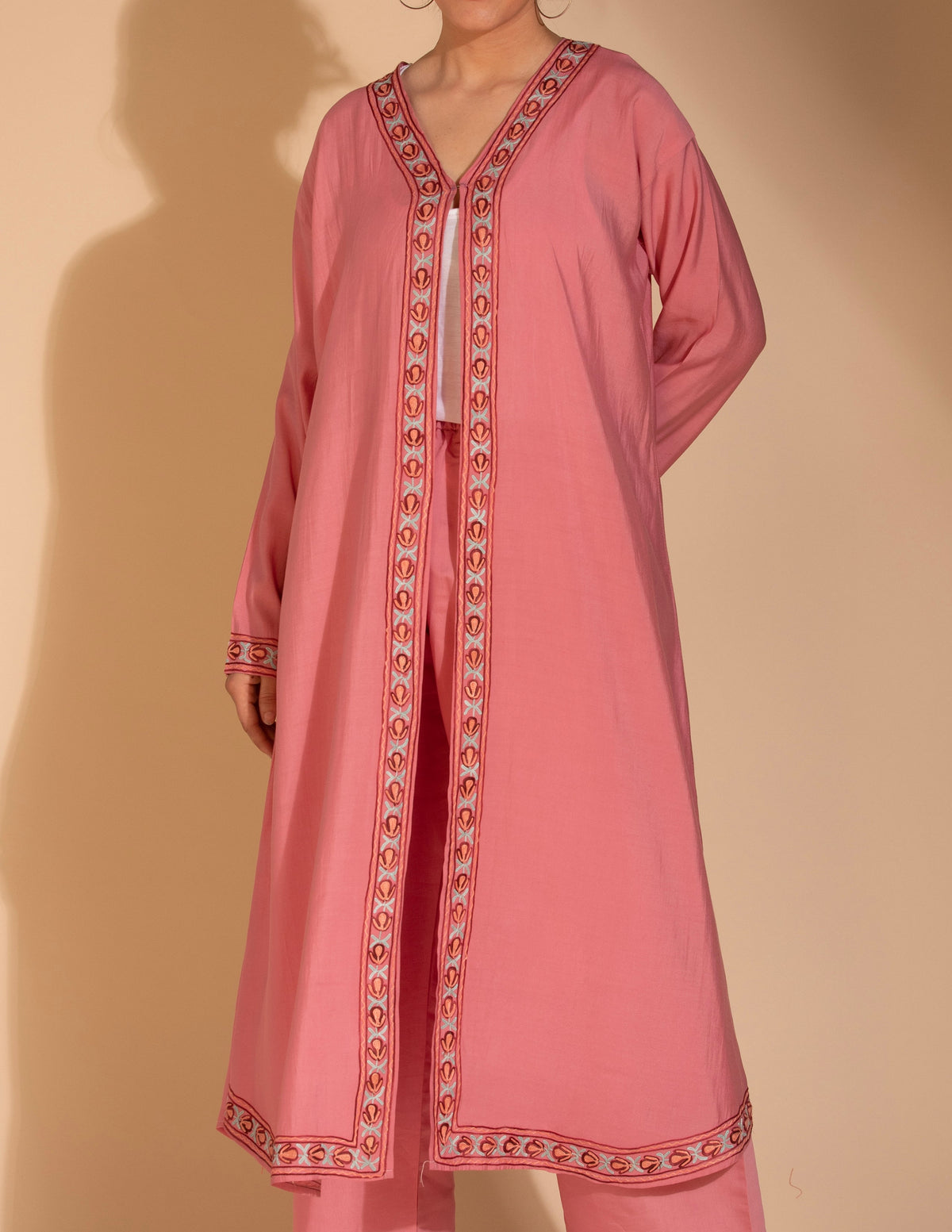 Riwayat Aari Embroidered Shrug Cordset - Kashmir Box