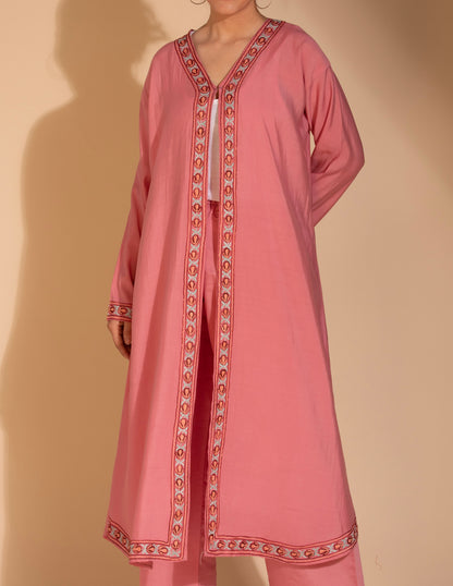 Riwayat Aari Embroidered Shrug Cordset - Kashmir Box